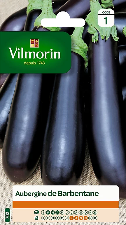 Vilmorin Graines D'Aubergine De Barbentane
