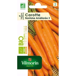 Vilmorin Graines De Carotte Nantaise Améliorée 3 Bio