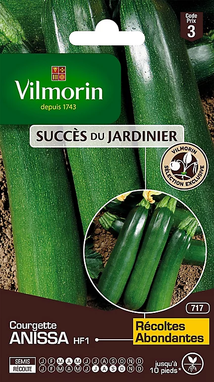 Vilmorin Graines De Courgette Anissa HF1