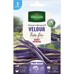 Vilmorin Graines De Haricot Velour Violet 20m