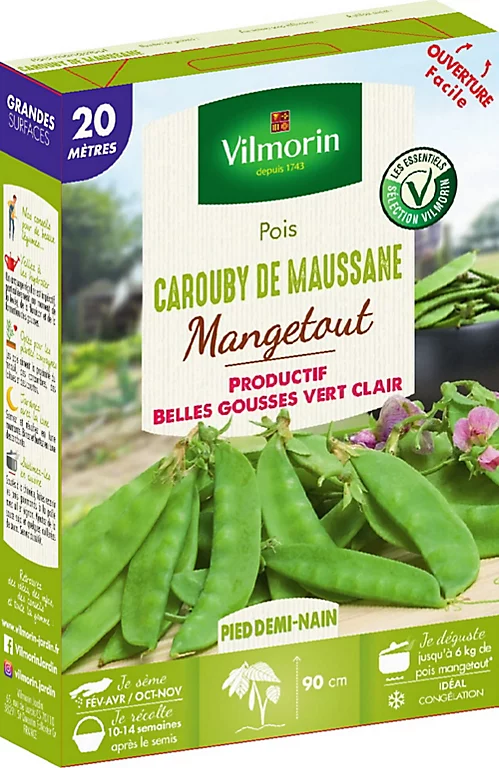 Vilmorin Graines De Pois Carouby Maussane 20M VL