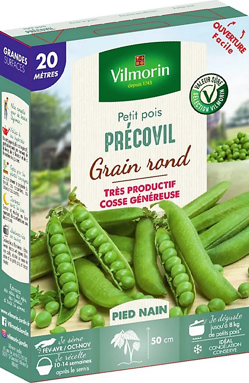 Vilmorin Graines De Pois Precovil 20m VL