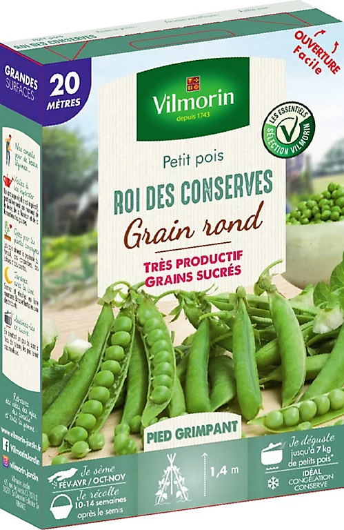 Vilmorin Graines De Pois Roi Des Conserves 20M VL
